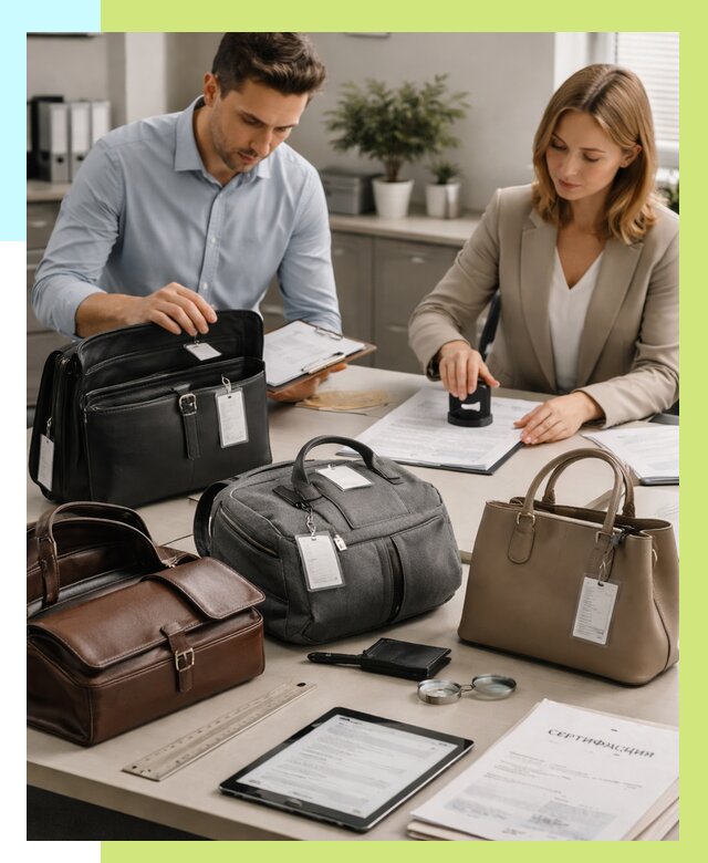 Сертификация сумок в Александрове от 8033 руб. | Алешин-Лкн