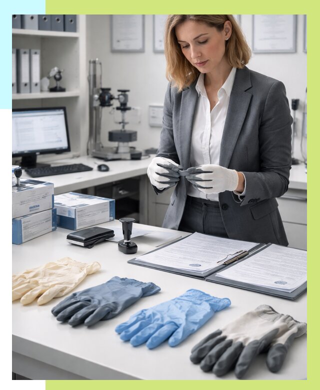 Сертификация перчаток в Александрове от 9104 р. | Алешин-Лкн