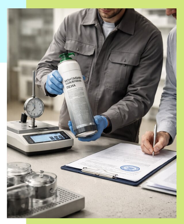 Сертификация монтажной пены в Александрове от 16067 р. | Алешин-Лкн