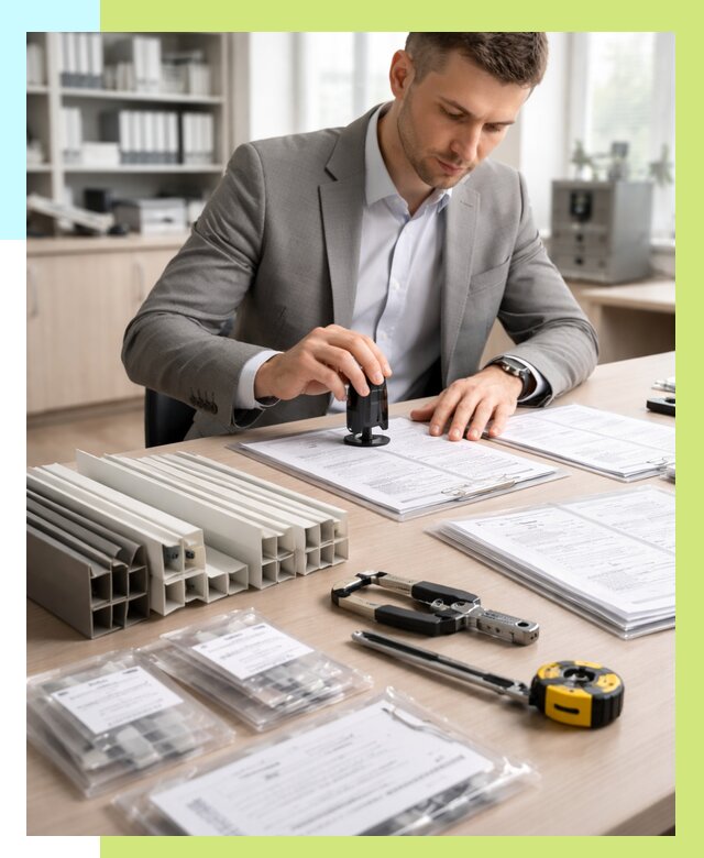 Сертификация ПВХ продукции в Александрове от 9104 р., Алешин-Лкн