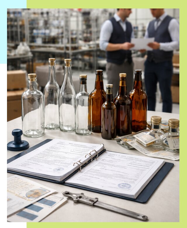 Сертификация стеклянных бутылок в Александрове от 26778 р. | Алешин-Лкн