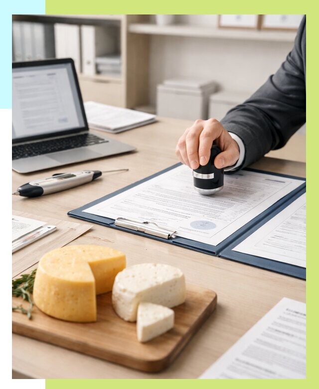 Сертификация сыров в Александрове от 16067 р | Сертификат на сыр Алешин-Лкн