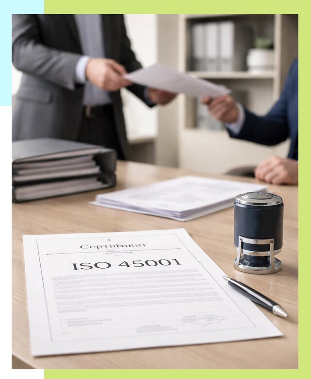 Сертификат ISO 45001 в Александрове под ключ от 48200 р. | Алешин-Лкн